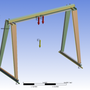 MH늄ӺJTʽؙC(j)Ԫ  finite element analysis of MH box hoist gant ...